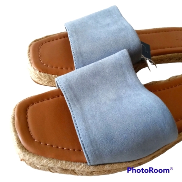 Universal Thread Maren Square Toe Espadrille Slide Sandals Size 10 W - Picture 3 of 7